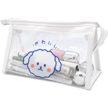 Reisetui voor toiletartikelen, waterdicht etui met lichtgewicht constructie, multifunctionele organizer voor vrouwen en tieners (transparant, 7,87x