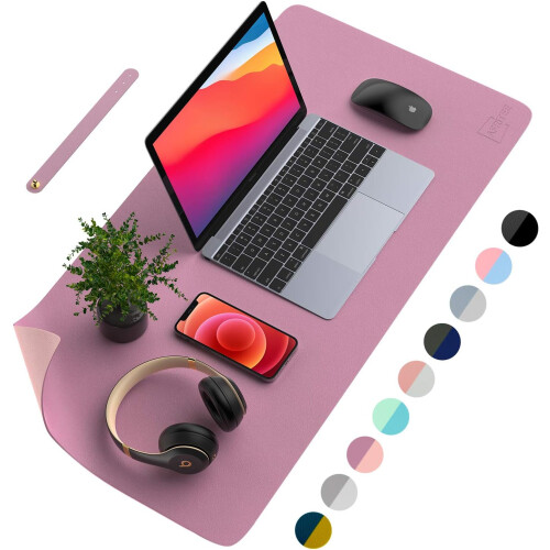 Κομψό Mouse Pad Γραφείου, Κάλυμμα Γραφείου Premium, Υλικό από Δέρμα PU, Αντιολισθητική