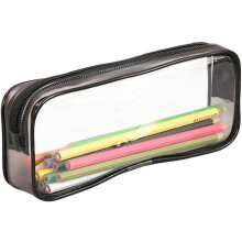 Etui van transparant PVC met ritssluiting, grote capaciteit, doorzichtig ontwerp voor gemakkelijke identificatie van de inhoud, multifunctioneel