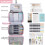 Travel Essential: Pink Oxford Cloth Electronic Organizer with Multi-Compartment Design for Efficient Storage 3