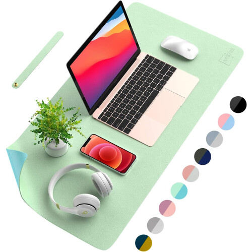 Κομψό Mouse Pad Γραφείου, Κάλυμμα Γραφείου Premium, Υλικό από Δέρμα PU, Αντιολισθητική