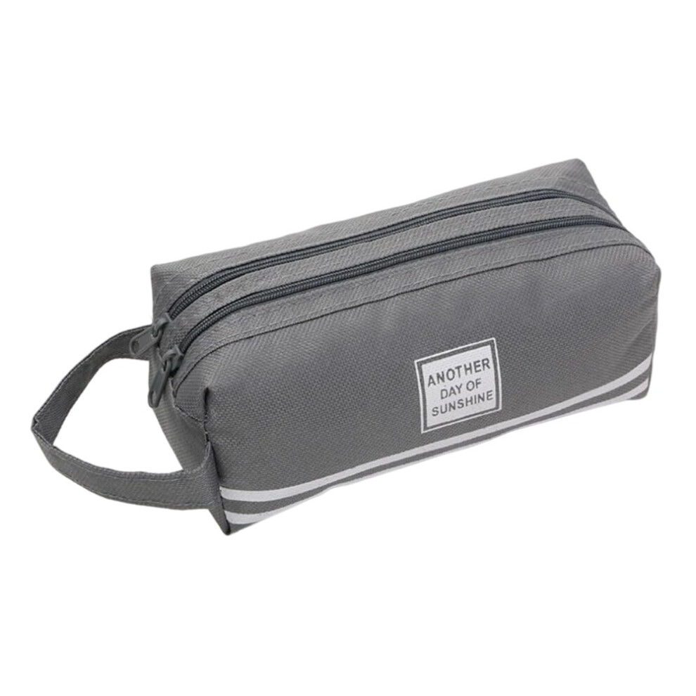 Canvas Pencil Case, Big Capacity Portable Storage For 30-50 Pens - Premium Material & Simple Design 9176269711696