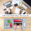 Κομψό Mouse Pad Γραφείου, Κάλυμμα Γραφείου Premium, Υλικό από Δέρμα PU, Αντιολισθητική 2