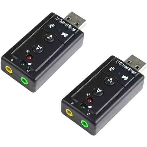 Εξωτερική κάρτα ήχου USB με τροφοδοσία USB για απρόσκοπτη συνδεσιμότητα, ενδείξεις