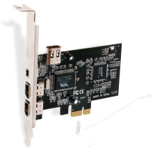 Scheda adattatore FireWire PCI-Express, supporta videocamere DV, hot swapping, trasferimento dati veloce con tre porte esterne 1394A a 6 pin e una