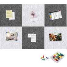 Fotoprintservice voor slaapkamerdecoratie, uniek cadeau: gepersonaliseerde foto's op vilt (6 stuks, 30x30 cm / 11,8"x11,8").