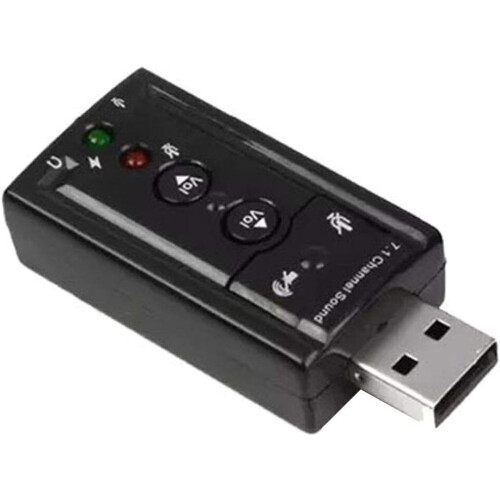 Εξωτερική κάρτα ήχου USB με τροφοδοσία USB για απρόσκοπτη συνδεσιμότητα, ενδείξεις 2