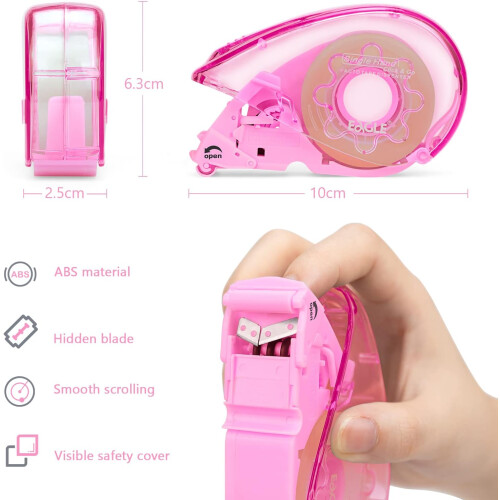 Effortless Correction Tool, Innovative Sideways Technique with Writing Instrument Grip, Automatic Tape Dispenser for Quick Fixes (Mini) 1