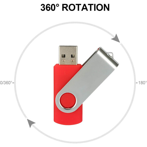 Περιστρεφόμενο USB Stick, φορητές μονάδες flash plug and play με ένδειξη LED για αποθήκευση 2