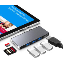 Aluminum Case Docking Station, Fast Data Transfer with USB Hub & 4K HDMI Adapter, Compatible with Windows, MAC, and Android OS