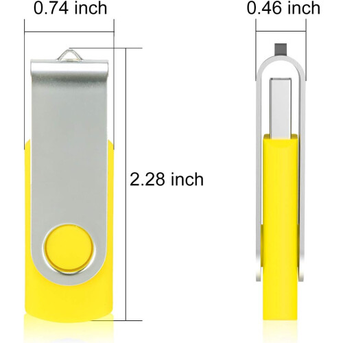 Περιστρεφόμενο USB Stick, φορητές μονάδες flash plug and play με ένδειξη LED για αποθήκευση 2