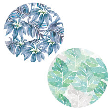 Decoratieve ronde eettafelmat, duurzaam en stijlvol, wasbaar, kleurecht, zeer absorberend, waterdicht, stofwerend, zweetwerend, gemakkelijk schoon te