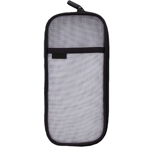 Astuccio in rete multicolore per viaggi, ufficio e università, dimensioni compatte, multiuso, design trasparente, struttura resistente, portatile e