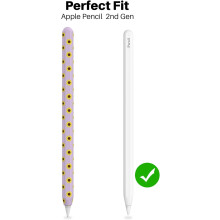 Magnetische bevestiging voor draadloos opladen, ergonomisch ontwerp, hoogwaardige siliconen hoes, klassieke etui voor Apple Pencil, compatibel met