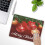 Unique Patterns Computer Mouse Mat, Christmas Theme Non-Slip Rubber Base Easy Maintenance, Smooth Surface Personalized Design For Office Use, Gaming P 4