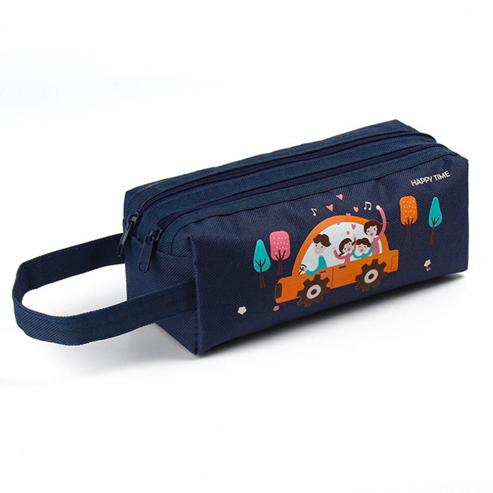 Trendy Canvas And Leather Travel Toiletry Bag, Spacious Yet Compact Design For Office Stationery Organizer, Travel Bag, Or Makeup Bag 9147006079621