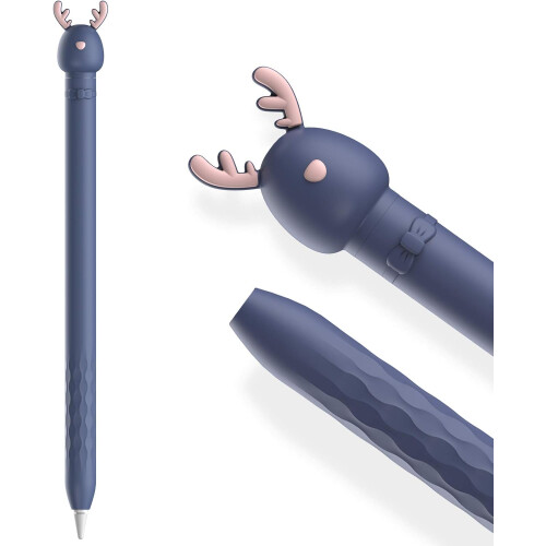 Προστατευτική θήκη σιλικόνης Apple Pencil 1ης γενιάς, χαριτωμένο σχέδιο κινουμένων