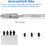 Stylet multi-compatible pour Surface, sensibilité à la pression améliorée 4096, alimenté par piles, précision optimale, mode basse 6