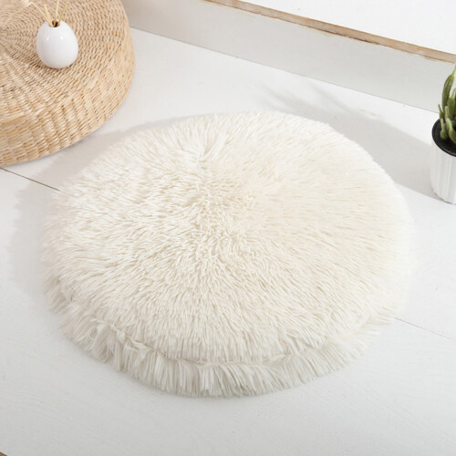 EQWLJWE Small Removable & Washable Pet Bed with Soft Touch Mat, Solid