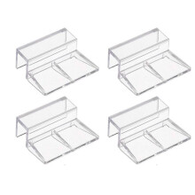 4 Stück Acryl-Clips für Aquarien, multifunktionale Glasabdeckungshalterung