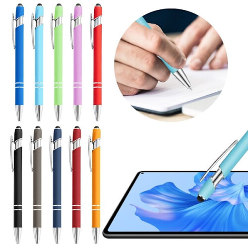 5 stuks touchscreen pennen/balpennen, blauw 2