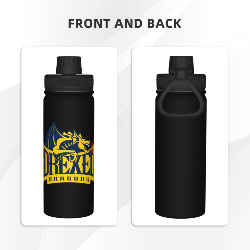 Drexel Μονωμένο μπουκάλι νερού 18oz από ανοξείδωτο ατσάλι, φορητό ποτήρι για αθλητικό 2