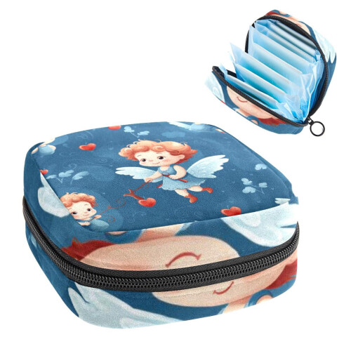Τσάντα Cupid Small Bag για τσάντες περιόδου με φερμουάρ, καμβάς με φερμουάρ 4,7x6,6x6,6