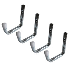 Eease4pcs Jumbo Arm Oppbevaringskroker Ekstra kraftige garasjeoppbevaringskroker Veggmontert organizer Skrubare multiverktøyhengerkroker