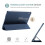Capa de couro magnética, azul, compatível com iPad Pro de 11 polegadas M4, mini 6 de 8,3 polegadas (2021-2024) e iPad Pro de 7 e 8 polegadas. 5