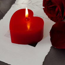 Bougies en forme de cœur pour la Saint-Valentin, bougies parfumées d'aromathérapie en forme d'amour pour mariage, anniversaire, décoration