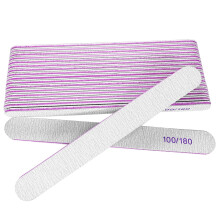 18 Pack Nail Files Emery Board Set 100/180 Grit Double Sided for Acrylic and Natural Nails