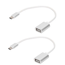 Cablu adaptor OtG Superspeed pentru dispozitive multiple, compatibilitate universală, carcasă din aliaj de aluminiu, cablu împletit din nailon,