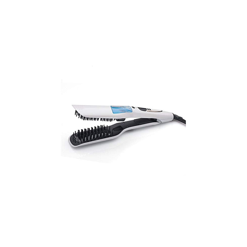 Steam Hair Straightener for Wet and Dry Hair, Tourmaline Ceramic, Fast Heating, Dual Voltage