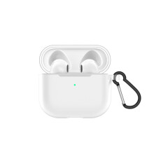 Silikonfodral för Airpods Pro, Omnidirektionellt skydd, Tvättbart och lätt att rengöra, Inkluderar hållbar karbinhake för bekväm bärning, Co
