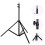 Floor Selfie Ring Light Support, Solid Aluminium Construction, 4-Angle Selection, 360 Degrees Rotation, Ideal for Studio, Backdrop, LED Panel, 6