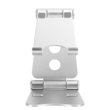 Justerbart telefonstativ för skrivbordet, Universell kompatibilitet, Halkfria dynor, Hopfällbar design, Konstruktion i aluminiumlegering för