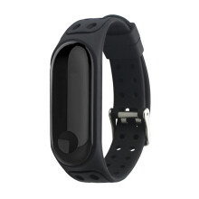 Modny silikonowy pasek na nadgarstek do smartwatchy, oddychający, odporny na pot, wymienny pasek kompatybilny z Xiaomi Mi Band, antystatyczny,