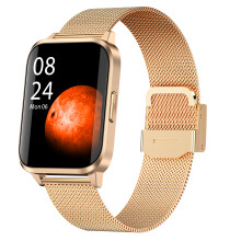 Smartwatch com monitor de frequência cardíaca, rastreador de fitness para homens e mulheres, atende chamadas, à prova d'água e com mostrador