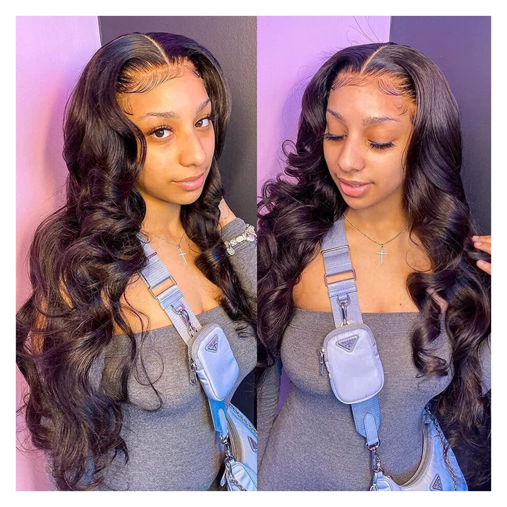 Human Hair Bob Wig Natural Black Short Straight with Bangs 150% Density for Black Women