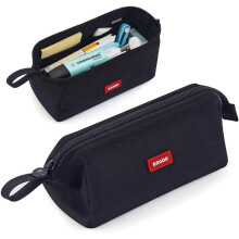 Uniek vormgegeven etui, veelzijdige canvas organizer met grote capaciteit en zijhandvat voor school, kantoor en reizen (groen)