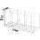 Ακρυλικός αποθηκευτικός χώρος γραφείου, διαφανής οργανωτής με 4 χωριστά 6