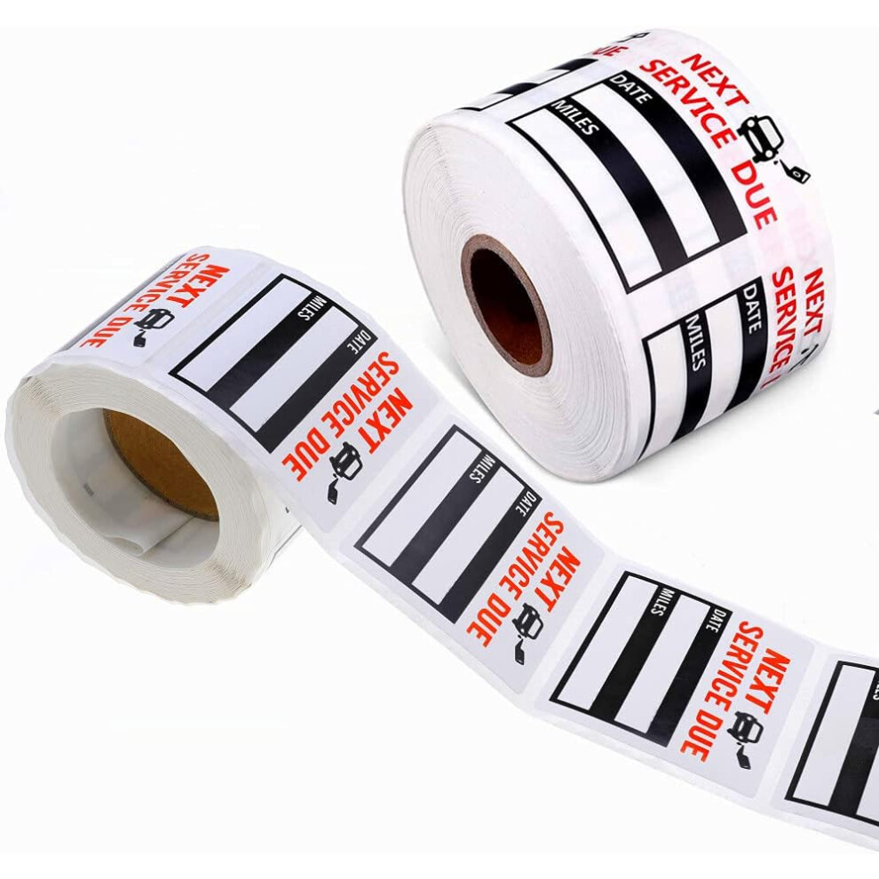 Oil Change Reminder Stickers, Clear Window Lite Stock With Repositionable Adhesive, Smoothly Writable Surfaces For Perfect Service Reminder, No Residu 9147006084519