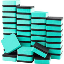 Mini Cube Design Erasers, Non-Toxic for Classroom, School, Home, Office Cleaning (Assorted Colors, 40 Pack)