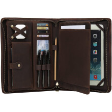 Genuine Leather Padfolio, Exquisite Attributes for 11" Tablet, Stylish & Functional Business Organizer