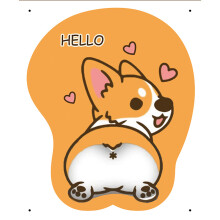 Alfombrilla de ratón Corgi Butt para una comodidad y precisión inigualables, diseño ergonómico que alivia la tensión en la muñeca,