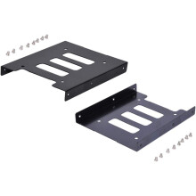 Opslagtransformatie, metalen montagebeugel met warmteafvoer, snelle en eenvoudige installatie voor uw SSD-naar-3,5-inch-adapter.