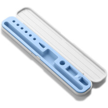 Ütéscsillapító tok kompatibilis Apple Pencilhez, ABS anyagból készült védőtok szilikon belső réteggel, univerzális tároló ceruzahegyek