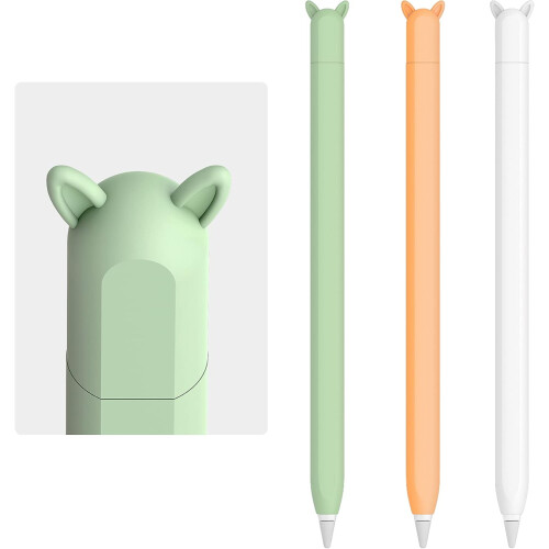 Θήκη αυτιών από σιλικόνη για Apple Pencil 2ης γενιάς, εργονομικός σχεδιασμός,
