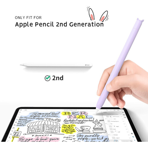 Προστατευτικό σιλικόνης για το Apple Pencil 2ης γενιάς, εύκολη εγκατάσταση, 1