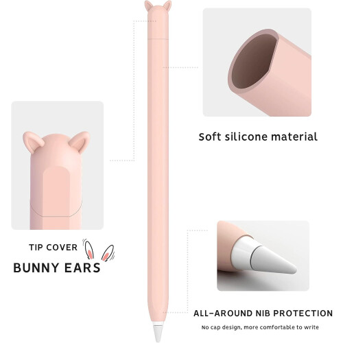 Προστατευτικό σιλικόνης για το Apple Pencil 2ης γενιάς, εύκολη εγκατάσταση, 2